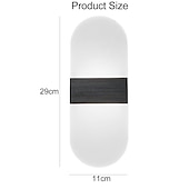 cheap Flush Mount Wall Lights-1-Light LED Wall Sconce Indoor Modern Acrylic Light Fixture for Bedroom Bathroom Corridor Stairs 6W Contemporary Wall Lamp