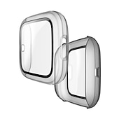 ieftine Carcase Smartwatch-Carcase Compatibil cu Fitbit Versa 2 Plastic / Sticlă Temperată Uita-te Capac