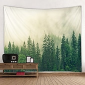 economico Arazzo della Foresta-Arazzo Da Parete Grande Stampato Con Foresta Naturale Arazzi Da Parete Bohémien Economici Da Appendere A Parete Con Mandala