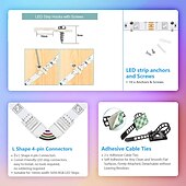 billige WiFi og musikkkontroll-smart smd 5050 led stripe lys wifi app rgb kontroll musikk synkronisering arbeid med alexa google 2x7,5m 50ft fargeskiftende hjemmekjøkken tv party med 24-tasters fjernkontroll sensitiv innebygd