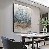 cheap Abstract Paintings-Large Oil Painting 100% Handmade Hand Painted Wall Art On Canvas Grey Modern Abstract Classic Home Decoration Decor Rolled Canvas No Frame Unstretched