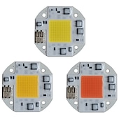 preiswerte LED-Zubehör-LED Cob Chip LED Licht 110V 220V 20W 30W 50W warmweiß weiß smart ic kein Schweißen keine Notwendigkeit Treiber smd Licht Perlen für Scheinwerfer Scheinwerfer Außenlampe DIY Beleuchtung 1pc