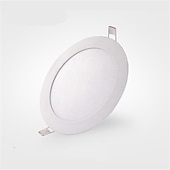 cheap LED Recessed Lights-6pcs 4pcs LED Ultra thin Downlight lamp 6W led ceiling Recessed Grid Downlight Slim Round Panel light