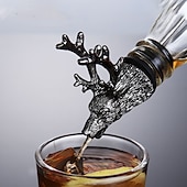tanie Akcesoria barmańskie-wino likier spirytusowy głowica zwierząt głowa ze stali nierdzewnej unikalne korki do butelek aeratory narzędzia barowe