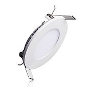 cheap LED Recessed Lights-6pcs 4pcs LED Ultra thin Downlight lamp 6W led ceiling Recessed Grid Downlight Slim Round Panel light