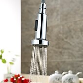 abordables Pommeaux de douche-Faucet Nozzle Multi-Function Silvery Replaceable Pull out Shower Spray Head ABS Plastic Material Adjustable to Spray and Centest Waterflow Mode