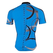 abordables Maillots pour hommes-Homme Maillot Velo Cyclisme Manche Courte Cyclisme Maillot Top avec 3 poches arrière VTT Vélo tout terrain Vélo Route Respirable Séchage rapide Résistant aux ultraviolets Zip frontal Blanche Jaune