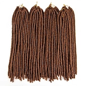 cheap Crochet Hair-Faux Locs Dreadlocks Nu Locs Box Braids Synthetic Hair Braiding Hair 24 roots / pack