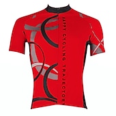 abordables Maillots pour hommes-Homme Maillot Velo Cyclisme Manche Courte Cyclisme Maillot Top avec 3 poches arrière VTT Vélo tout terrain Vélo Route Respirable Séchage rapide Résistant aux ultraviolets Zip frontal Blanche Jaune