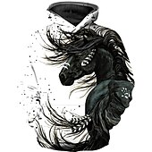 ieftine Animale 3D ale fetei-Fete 3D Animal Geometric Hanorac Manșon Lung Tipărire 3D Activ Modă De Bază Copii 2-13 ani Sport exterior