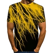 お買い得  メンズプラスサイズTシャツ-男性用 プラスサイズ シャツ ビッグアンドトール グラフィック ラウンドネック プリント 半袖 夏 誇張された デザイナー ベーシック 大きくて背が高い 日常 トップの