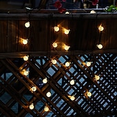 cheap Battery String Lights-1.5m 2m 3m 4m 5m 10m 20m String Lights  High Power LED  Warm White White Blue Christmas New Year&#039;s Creative Party Decorative Garden Yard Decoration Lamp  AA Batteries Powered 1 set