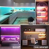 お買い得  WiFi&amp;音楽コントロール-Ledストリップライト音楽同期300leds 10 m rgb ledライトストリップ用ルーム照明smd 5050色変更テープライトキットledコントローラーフレキシブルledストリップ用ホームキッチンdc12v