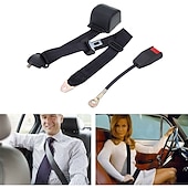 baratos Capas para bancos de automóveis-Cinto de Segurança Automático Ajustável de 3 Pontos com Fechadura Cam Clip Retentor de Fivela de Segurança Universal para Proteção de Passageiros