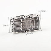cheap LED Accessories-5PCS 4Bin 10mm No-waterproof Flexible Strip Light Hippo Buckle 5050 RGB LED Light Bar Quick Connector Easy to Install Wire and Strip Light  Connector DC5-36V
