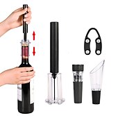 economico Attrezzatura da bar-4 pezzi / set pompa ad aria apribottiglie di vino pressione dell&#039;aria vuoto tappo di vino rosso apri coperchio di birra cavatappi tappi fuori strumento perno in acciaio inossidabile
