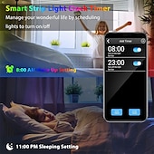 billiga WiFi och musikkontroll-5050 led strip lampor 10m smart rgb led light strip musik synk 300leds färgbyte ljus strips Bluetooth app kontroll med fjärrkontroll för sovrum rum tv party sovrum rum tv bakgrundsbelysning pc