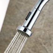 abordables Pommeaux de douche-Faucet Nozzle Multi-Function Silvery Replaceable Pull out Shower Spray Head ABS Plastic Material Adjustable to Spray and Centest Waterflow Mode