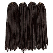 cheap Crochet Hair-Faux Locs Dreadlocks Nu Locs Box Braids Synthetic Hair Braiding Hair 24 roots / pack
