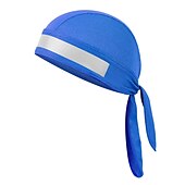 billiga Mössor, kepsar och snusnäsdukar-snabbt torr andningsbar bomull cykling löparhatt sol uv skydd pirat hatt sport huvudbonader bandana mössa under hjälm hatt skalle mössa motorcykel mössa (grå med reflekterande rand)