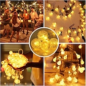 cheap Battery String Lights-1.5m 2m 3m 4m 5m 10m 20m String Lights  High Power LED  Warm White White Blue Christmas New Year&#039;s Creative Party Decorative Garden Yard Decoration Lamp  AA Batteries Powered 1 set