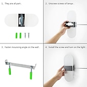 cheap Flush Mount Wall Lights-1-Light LED Wall Sconce Indoor Modern Acrylic Light Fixture for Bedroom Bathroom Corridor Stairs 6W Contemporary Wall Lamp