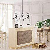 tanie Światła wysp-1-light 40cm retro blichtr wisiorek światła pojedynczy projekt amerykańska mała ironman lampa wisząca w stylu vintage dla restauracji kawiarnia biuro 40 w