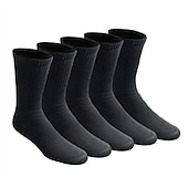 abordables Calcetines de running-Calcetines Deportivos 5 pares Tripulación de cojín Hombre Calcetas Calcetines de tubo A prueba de resbalones Transpirable Dispersor de humedad Suave Eslático Aptitud física Entrenamiento de gimnasio
