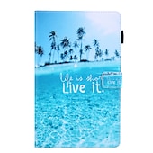 abordables Coques pour tablettes Samsung-Tablette Etuis coque Pour Samsung Galaxy Tab Un 8.4&quot; 2022 2021 2020 2019 Avec Support Porte Carte Magnétique Papillon Panda Mot / Phrase TPU faux cuir