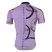 abordables Maillots pour hommes-Homme Maillot Velo Cyclisme Manche Courte Cyclisme Maillot Top avec 3 poches arrière VTT Vélo tout terrain Vélo Route Respirable Séchage rapide Résistant aux ultraviolets Zip frontal Blanche Jaune