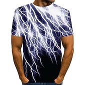 お買い得  メンズプラスサイズTシャツ-男性用 プラスサイズ シャツ ビッグアンドトール グラフィック ラウンドネック プリント 半袖 夏 誇張された デザイナー ベーシック 大きくて背が高い 日常 トップの
