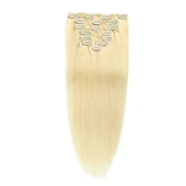 abordables Extensions à Clips-A Clipser Extensions de cheveux Cheveux Naturel Rémy Clip sur les extensions de cheveux 7 pièces 100 g Pack Droit Blond 14-24 pouce Extensions de cheveux