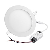 economico Lampade LED ad incasso-1 pz 12 w led pancel luce da incasso a led da incasso a incasso rotonda lampada da soffitto a led ac 110 v 220 v lampadina a led camera da letto cucina coperta illuminazione a led