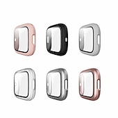 ieftine Carcase Smartwatch-Carcase Compatibil cu Fitbit Versa 2 Plastic / Sticlă Temperată Uita-te Capac
