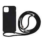 cheap Samsung Cases-Phone Case For Samsung Galaxy S24 S23 S22 S21 S20 Plus Ultra S25 Ultra Silicone Case with Adjustable  Neck Strap Kickstand Shockproof Solid Color Solid Colored TPU