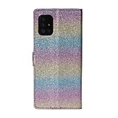 זול תיק טלפון אחר-טלפון מגן עבור Huawei מארז כרטיס ארנק P40 P40 Pro P20 P20 Pro P20 lite P30 P30 Pro P30 Lite P10 Lite P10 מחזיק כרטיסים עם מעמד מגנטי פרפר זוהר ונוצץ עור PU