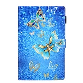 abordables Coques pour tablettes Samsung-Tablette Etuis coque Pour Samsung Galaxy Tab Un 8.4&quot; 2022 2021 2020 2019 Avec Support Porte Carte Magnétique Papillon Panda Mot / Phrase TPU faux cuir