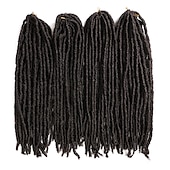 cheap Crochet Hair-Faux Locs Dreadlocks Nu Locs Box Braids Synthetic Hair Braiding Hair 24 roots / pack