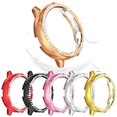 cheap Smartwatch Case-Diamond Case Watch Case Compatible with Samsung Galaxy Watch Active 2 40mm / Watch Active 2 44mm Shockproof Plastic / Hard PC Watch Cover
