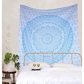 billiga Mandala Tapestry-mandala bohemisk stor vägg gobeläng konst dekor filt gardin hängande hem sovrum vardagsrum sovsal dekoration boho hippie psykedelisk blomma blomma lotus indisk