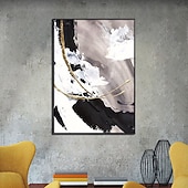 cheap Abstract Paintings-Oil Painting Hand Painted Vertical Abstract Landscape Comtemporary Modern Rolled Canvas (No Frame)