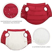 baratos Casacos-moletom com forro de lã extra quente para cães no inverno para cães pequenos, casacos para cachorros com capuz, vermelho (xs-xxxl)