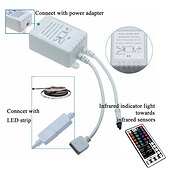 abordables Contrôle à distance-LOENDE 3x5M bandes lumineuses LED Ruban LED Flexibles Ensemble de Luminaires 900 LED 2835 SMD 8mm 1 set RGB Noël Nouvel An Créatif Découpable Décorative 12 V  Auto-Adhésives