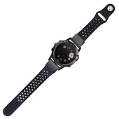 abordables Correas de reloj Garmin-Ver Banda para Garmin Enfoque S62 MARQ Descent G1 Aproximación S60 Fenix 7 Sapphire Solar / 6 Pro / 5 Plus Silicona Reemplazo Correa Ajuste rápido 22 mm Transpirable Correa Deportiva Pulsera