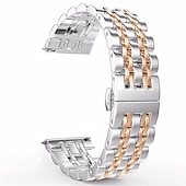 baratos Pulseiras de relógio Samsung-Pulseira de Smartwatch para Samsung Galaxy Watch 5 Pro 45mm 4 Classic 42mm 46mm 3 41mm Active 2 40mm 44mm Gear Sport S3 Frontier S2 2 Neo Live Aço Inoxidável Relógio inteligente Alça Banda de metal