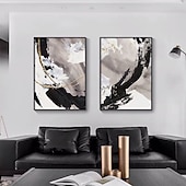 cheap Abstract Paintings-Oil Painting Hand Painted Vertical Abstract Landscape Comtemporary Modern Rolled Canvas (No Frame)