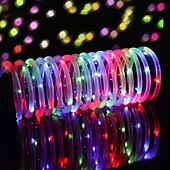 economico Striscie luci ad energia solare-luce solare esterna della stringa 2pcs 1pcs tubo della corda ha condotto la lampada solare 12m 100 luci della stringa dei led vacanza fata all&#039;aperto festa di natale luce del giardino solare luce