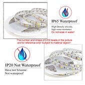 economico Controllo WiFi e musica-10m (2x5m) smart wifi app led strip light rgbw outdoor waterproof 600leds 5050smd funziona con alexa google con telecomando wifi