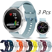 economico Cinturini per orologi Garmin-3 pezzi Cinturino per orologio  per Garmin MARQ Descent G1 Forerunner 55 245 645 Music Fenix 7S Sapphire Solar / 6S Pro / 5S Plus Fenix 7 Sapphire Solar / 6 Pro / 5 Plus Silicone Sostituzione Cinghia