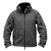 billiga Herrjackor och -rockar-herr varm militär taktisk jacka sport fleece huva jacka vinter äventyr jacka rockar utomhus vindtät flera fickor lätt jacka med hel dragkedja trenchcoat topp camping jakt fiske